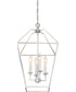 Aviary 4-light Pendant Polished Nickel