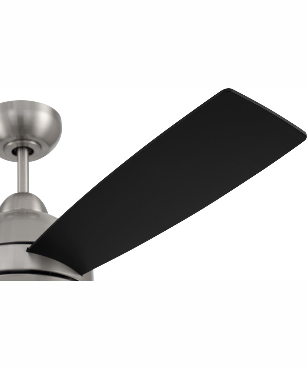 52" Keen 1-Light Ceiling Fan Brushed Polished Nickel