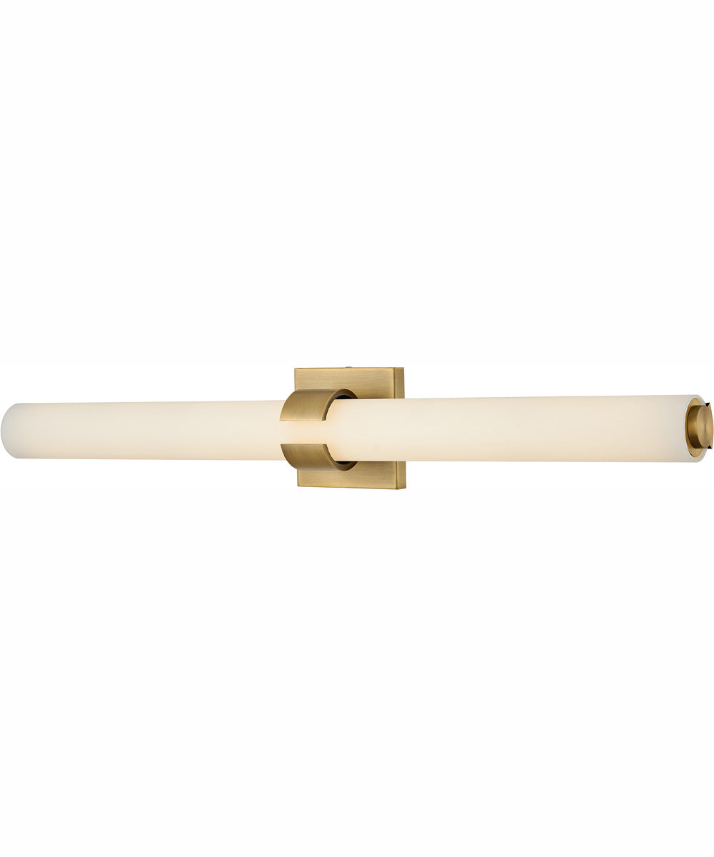 Aiden LED-Light Large LED Vanity in Lacquered Brass