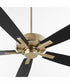 60" Ovation Ceiling Fan Aged Brass