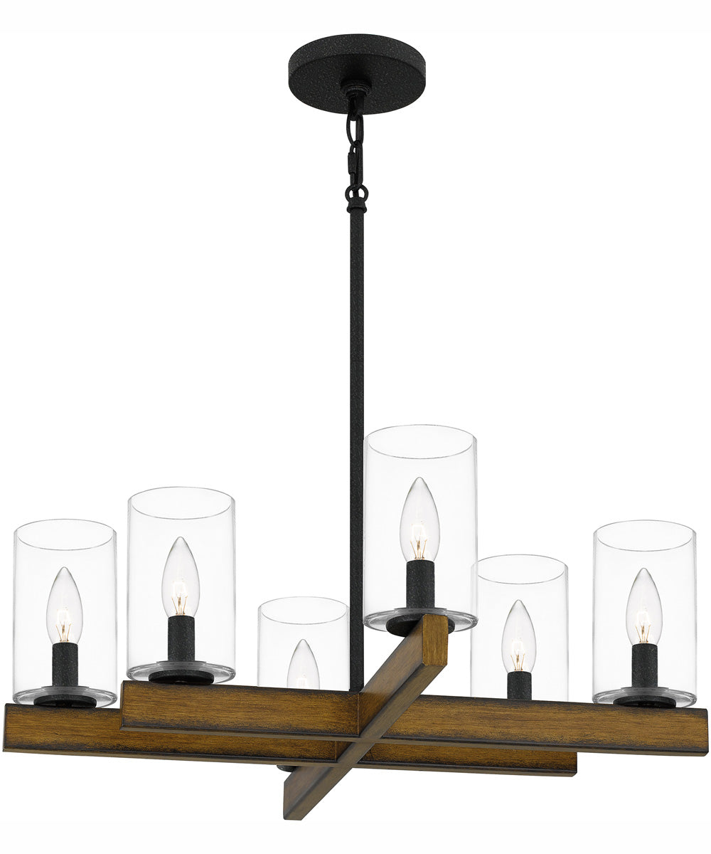 Warrington 6-light Chandelier Natural Iron