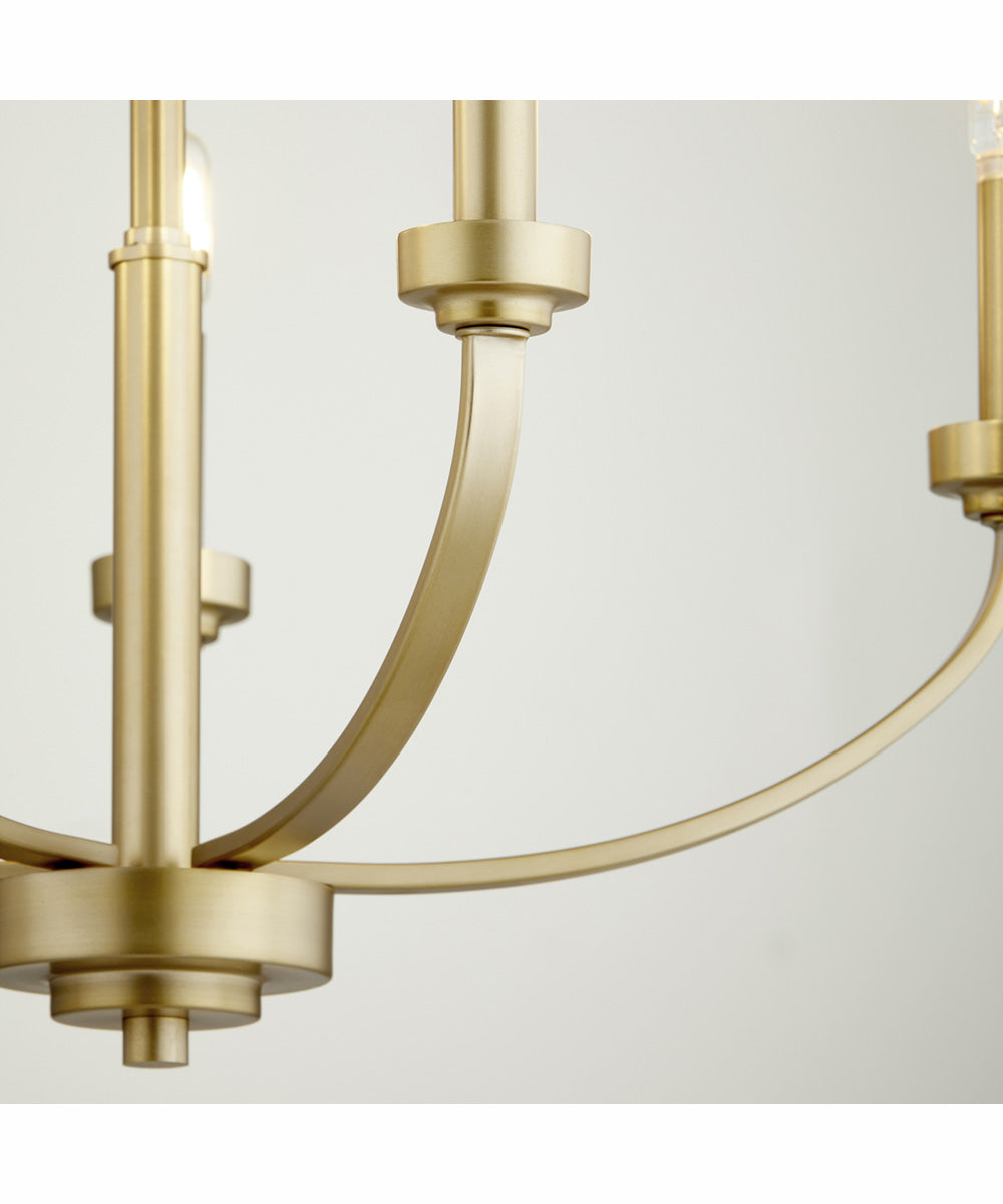 Reyes 5-light Chandelier Aged Brass