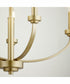 Reyes 5-light Chandelier Aged Brass