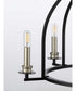 Seneca 5-Light Farmhouse Chandelier Light Matte Black