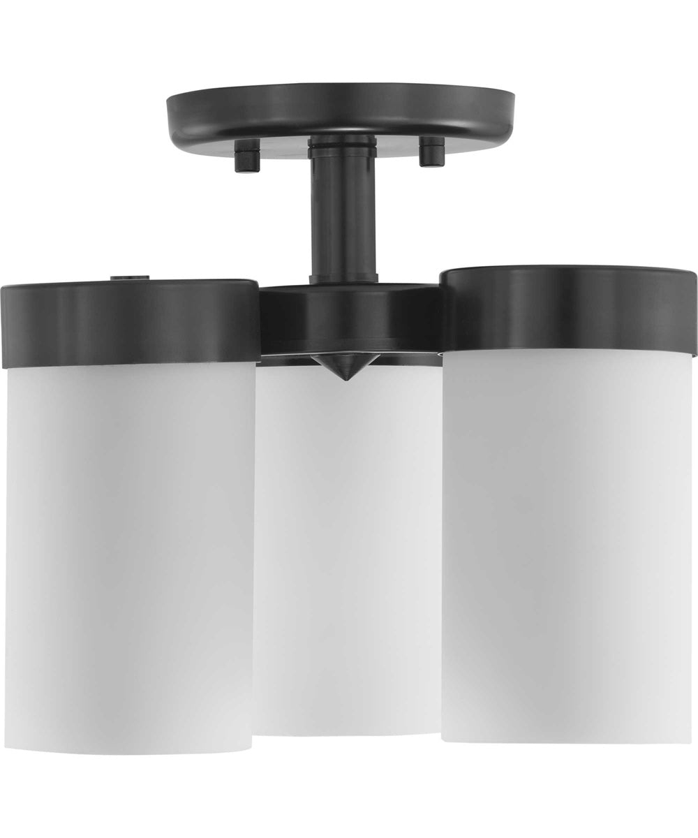 Elevate 3-Light 11-3/4" Flush Mount Matte Black