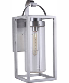 Neo 1-Light Outdoor Wall Lantern Satin Aluminum