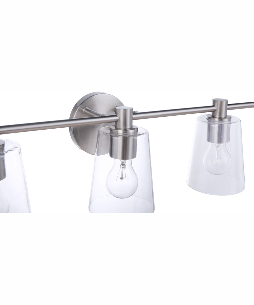 Emilio 5-Light Vanity Brushed Polished Nickel