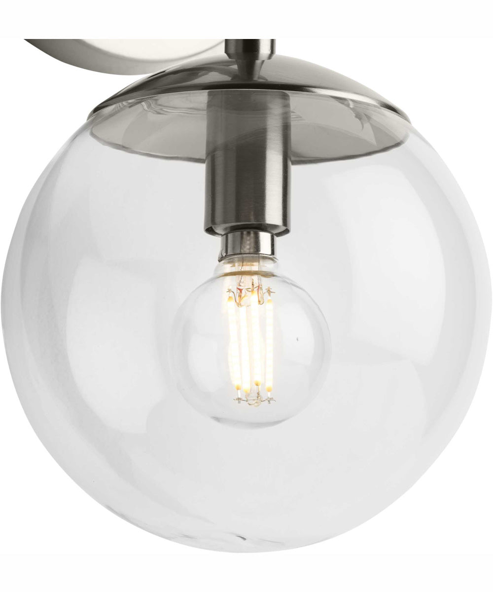 Atwell 2-Light Mid-Century Modern Wall Sconce Brushed Nickel