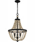 Quoizel Pendant Large 3-light Pendant Matte Black
