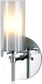 5"W Tubolaire 1-Light Sconce Chrome/Clear Outer Glass/Frosted Interior Glass