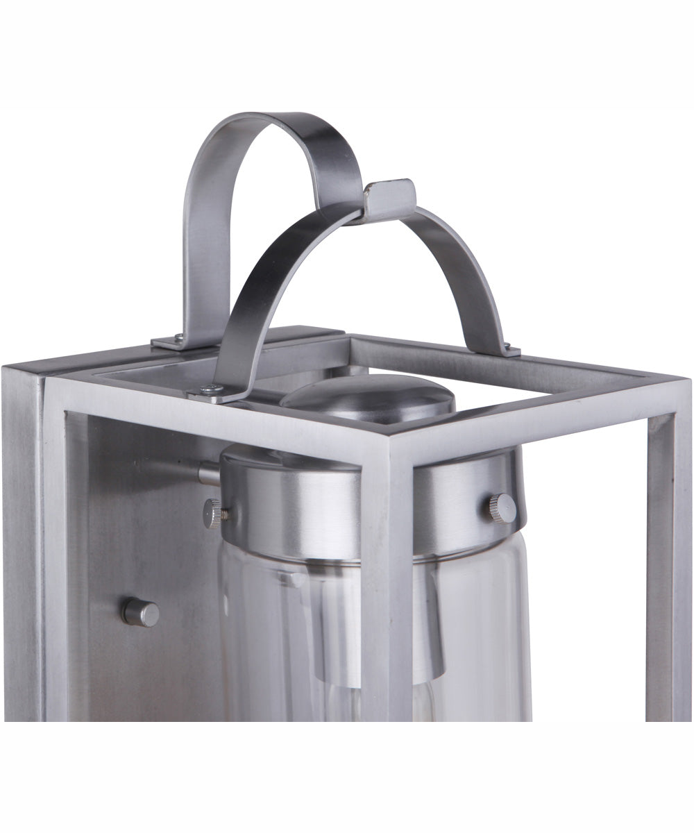 Neo 1-Light Outdoor Wall Lantern Satin Aluminum