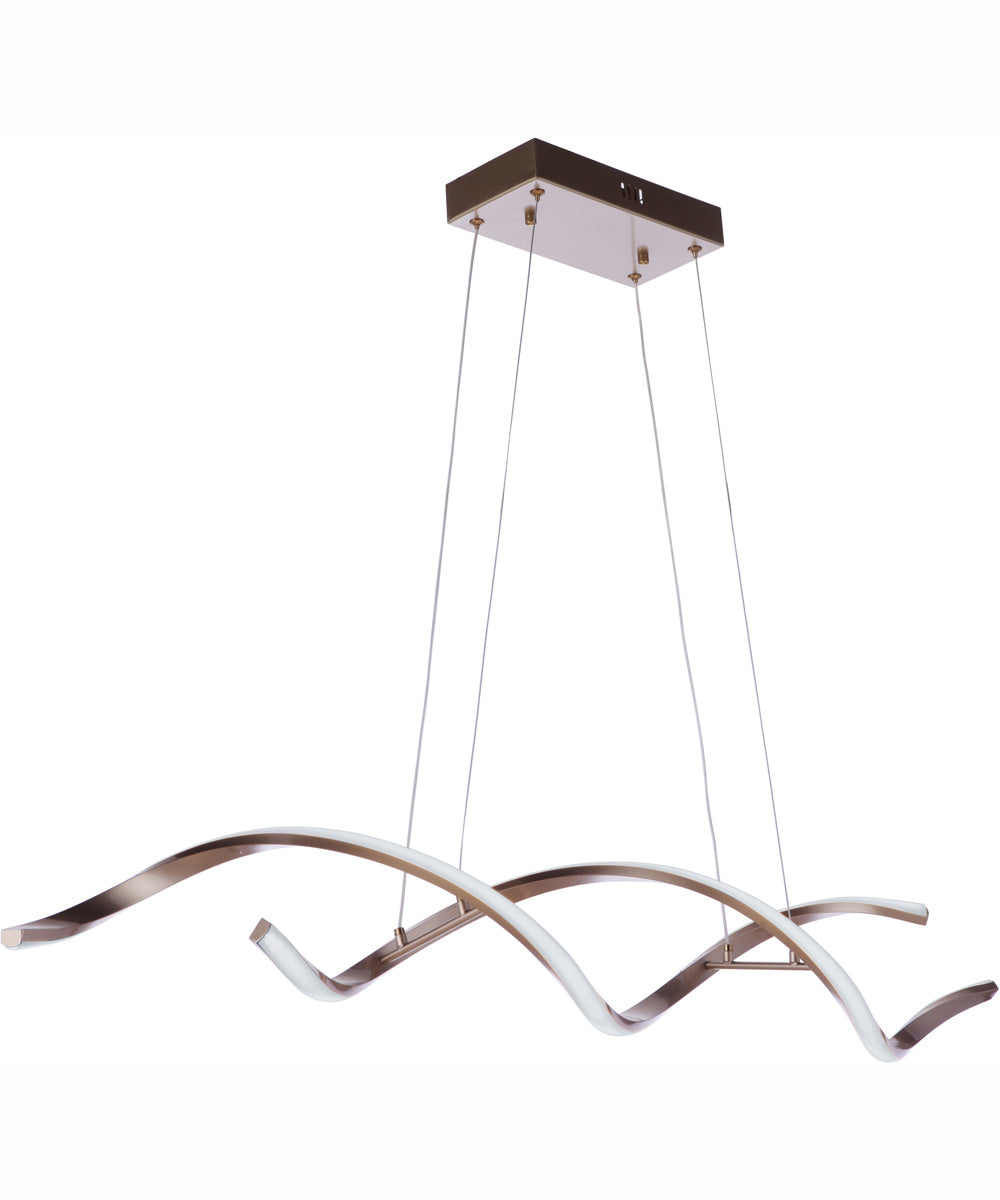 Pulse 1-Light LED Island Champagne Brass