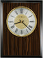 14"H Honor Time Tempo Wall Clock Macassar Ebony