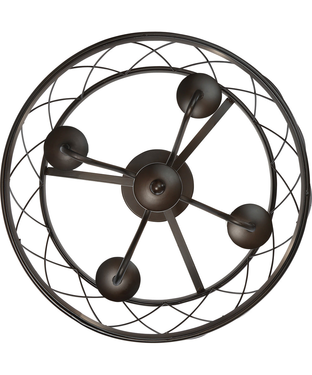 Dury Small 4-light Semi Flush Mount Palladian Bronze