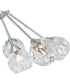 Spellbound 9-light Semi Flush Mount Polished Chrome