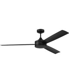 Inspo 62" Ceiling Fan (Blades Included) Flat Black