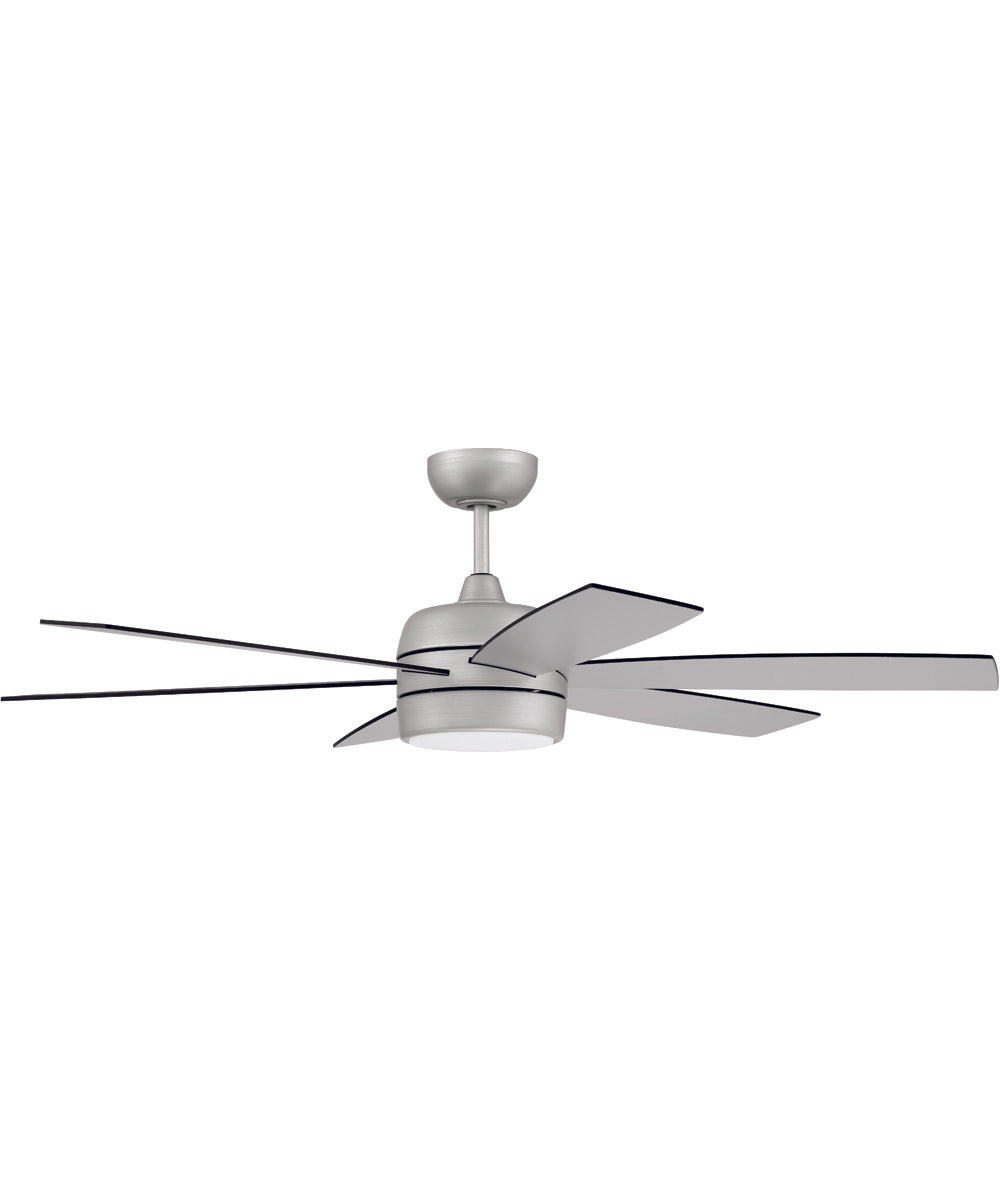 52" Trevor 1-Light Ceiling Fan Painted Nickel