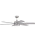 52" Trevor 1-Light Ceiling Fan Painted Nickel