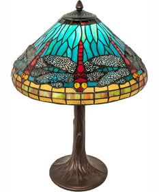 23" High Tiffany Dragonfly Table Lamp