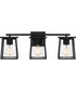 Lodge Large 3-light Bath Light Matte Black