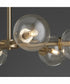 Rovi 6-light Chandelier Aged Brass