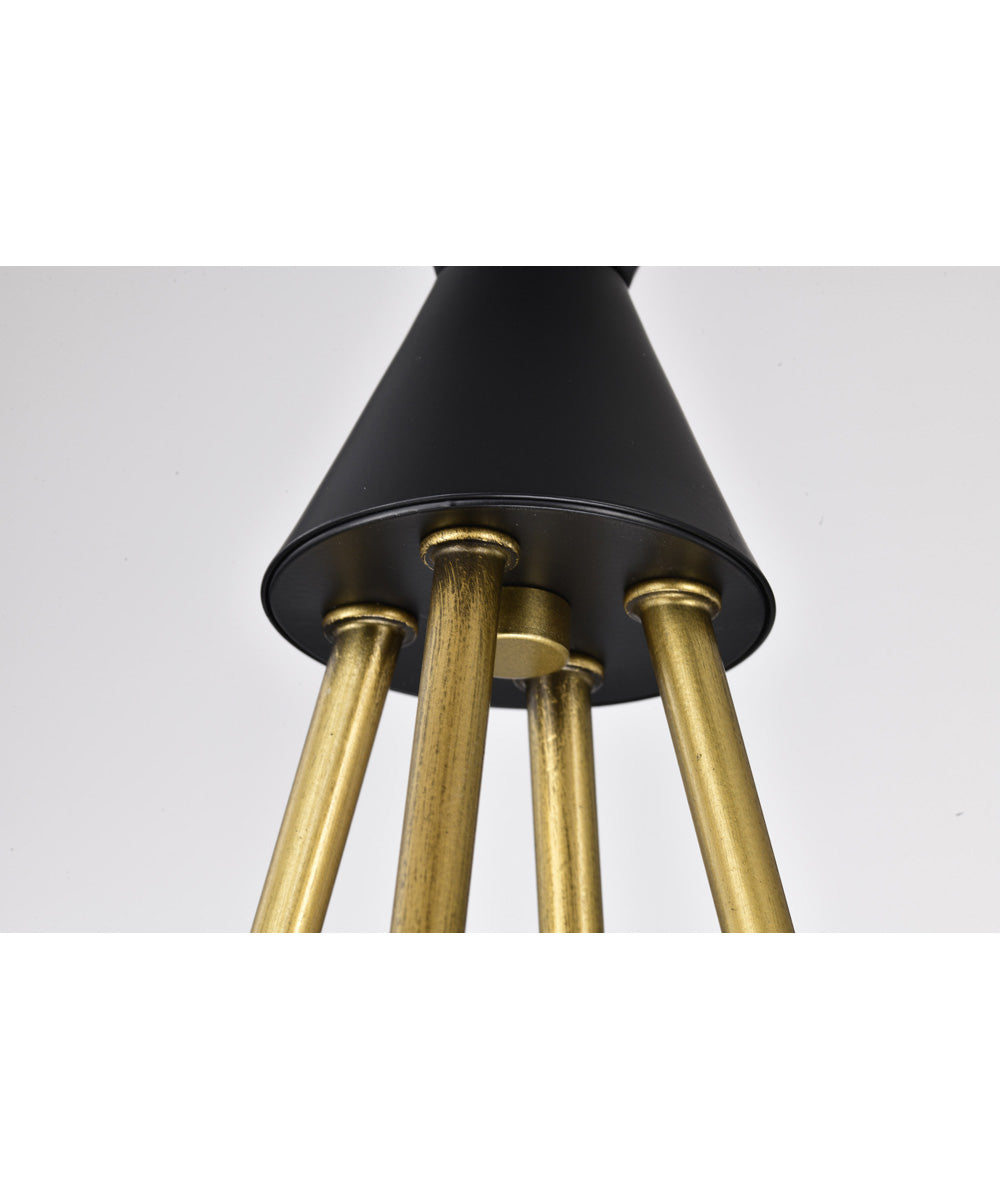 Marsden 4-Light Chandelier Matte Black