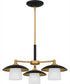 Fayette 3-light Chandelier Earth Black