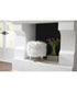 Elson Storage Ottoman White