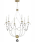 Formosa 6-Light Chandelier Ecru/Venetian Gold