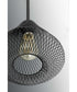Mesh 1-Light Farmhouse Pendant Light Antique Bronze