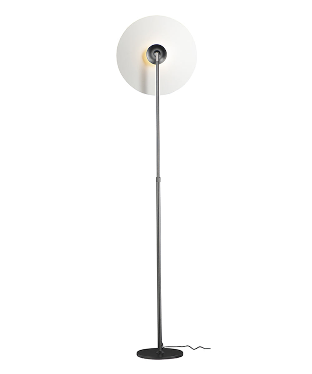 Radar 65"H 1-Light LED Floor Lamp Light Fixture Black and White Finish by ET2