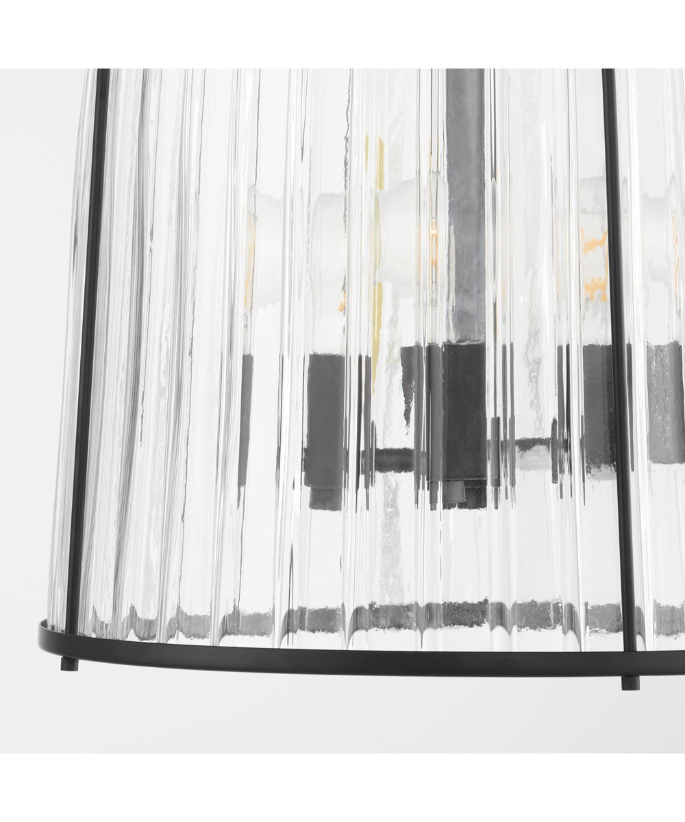 3-light Pendant Matte Black