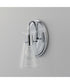 Ava 1-Light Wall Sconce Polished Chrome