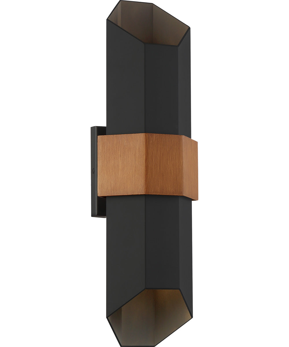 Chasm Large Outdoor Wall Light  Coastal Armour Aluminum Matte Black