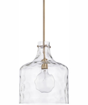 Crawford 1-Light Pendant Aged Brass