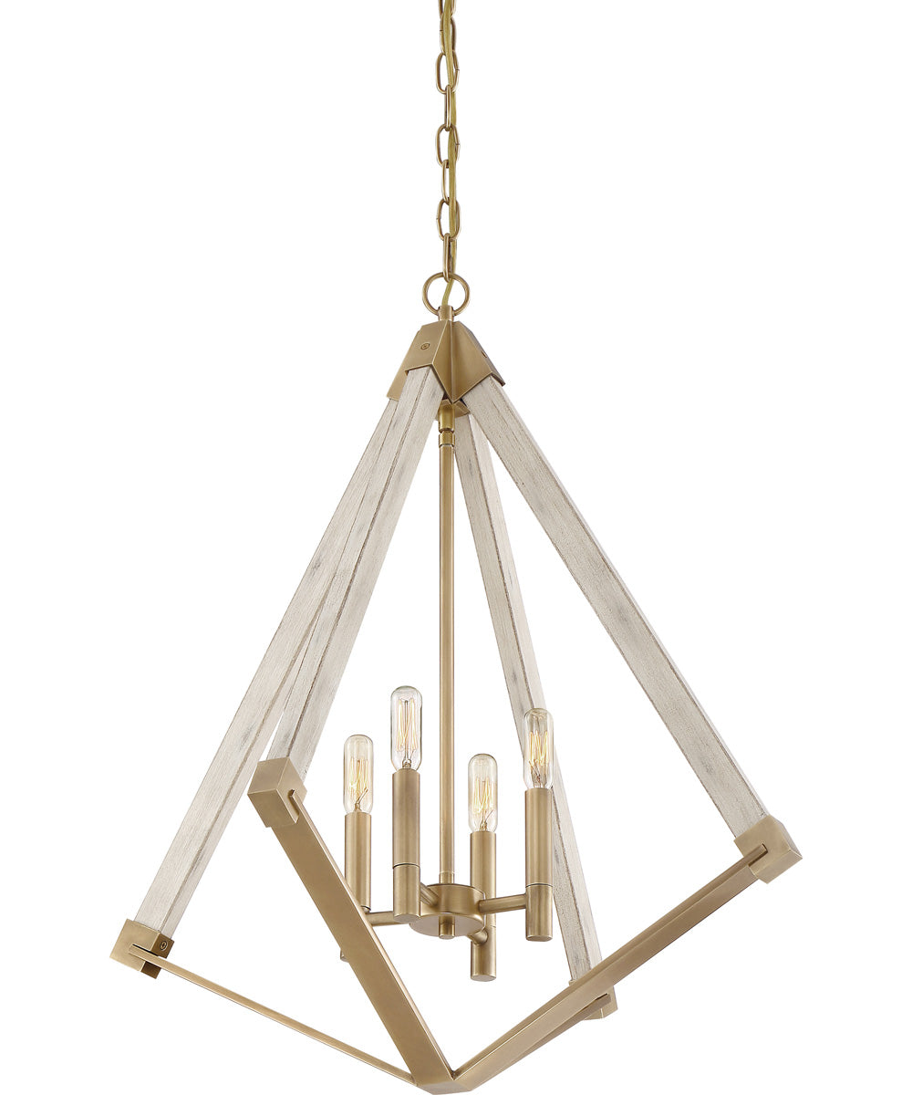 Viewpoint 4-light Pendant Weathered Brass