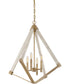 Viewpoint 4-light Pendant Weathered Brass