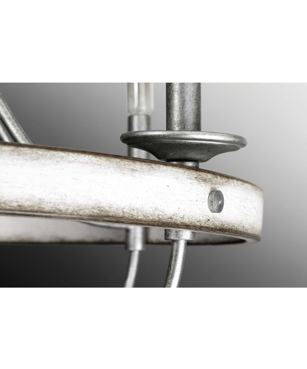 Gulliver 5-Light Coastal Chandelier Light Galvanized Finish