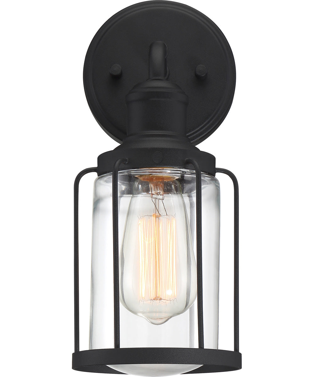 Ludlow Small 1-light Wall Sconce Earth Black