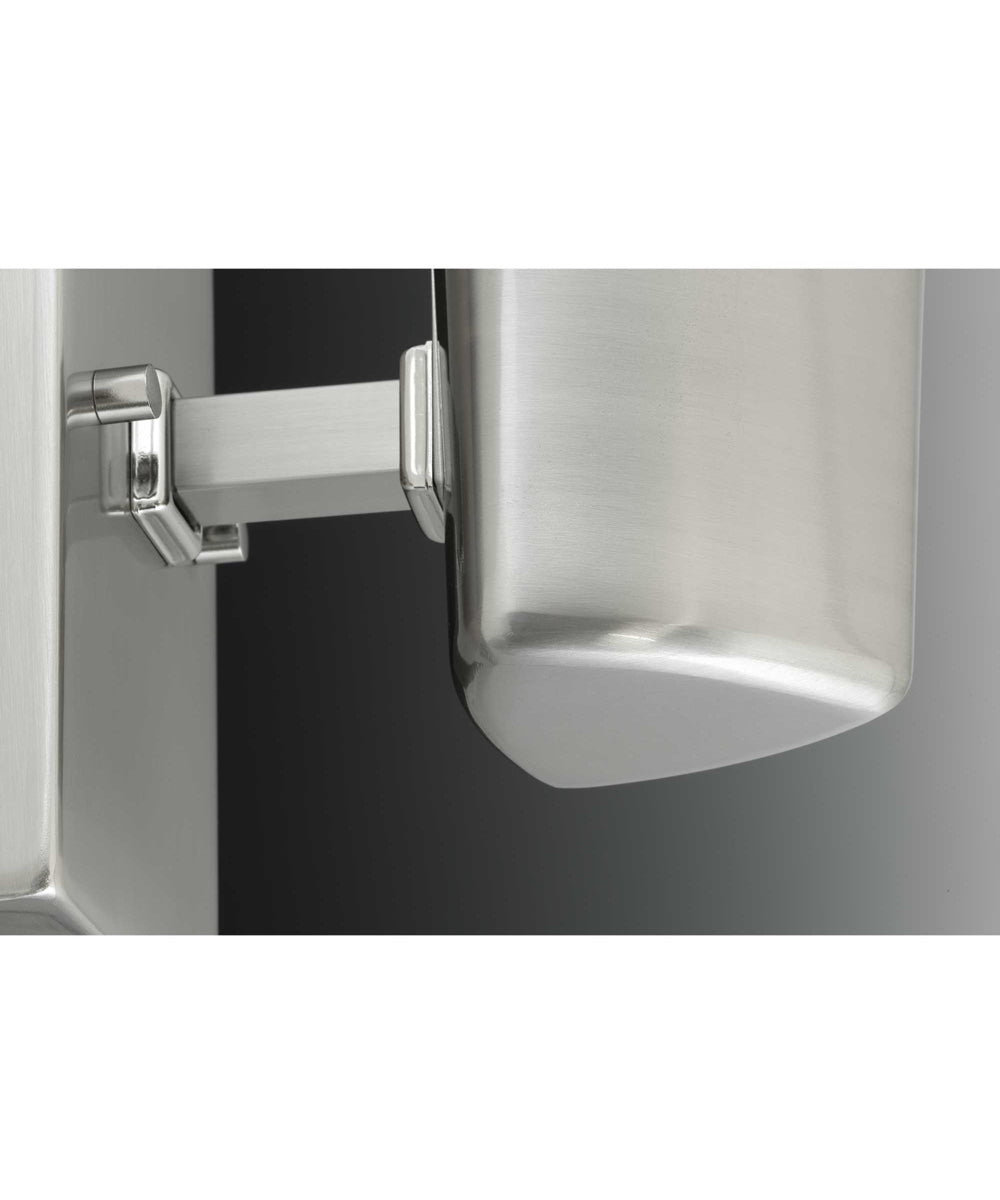 Zura 1-Light Etched Opal Glass Modern Bath Vanity Light Brushed Nickel