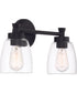 Henning 2-Light Vanity Flat Black