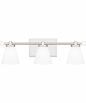Daniels Large Bath Light Polished Nickel