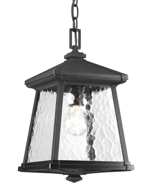 Mac 1-Light Hanging Lantern Textured Black