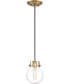 Sidwell Small 1-light Mini Pendant Weathered Brass