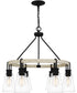 Kingsbridge 6-light Chandelier Earth Black