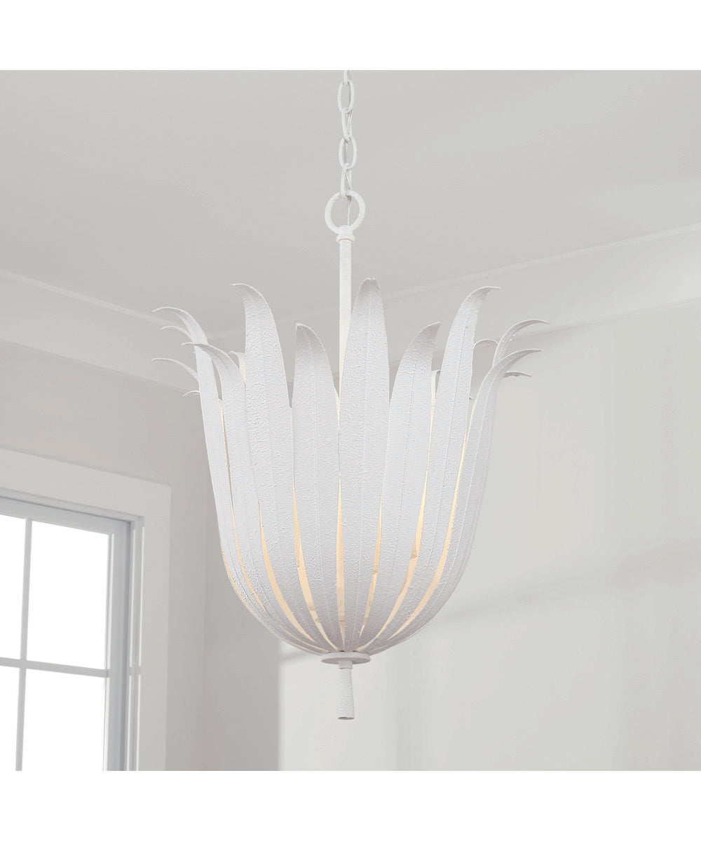 Eden 4-Light Pendant Textured White