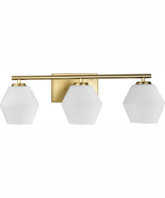 Copeland 3-Light Vanity Mid-Century Modern Vanity Light Brushed Gold