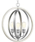 Conestee 3-Light Farmhouse Pendant Light Galvanized Finish