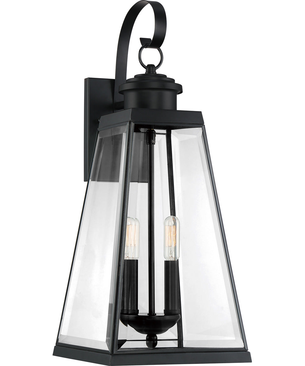 Paxton Large 2-light Outdoor Wall Light Matte Black