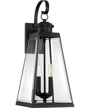 Paxton Large 2-light Outdoor Wall Light Matte Black